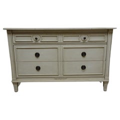 Vintage Gustavian Style Six Drawer Chest of Drawers