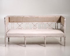Gustavian Style Sofa Bench, 19th Century