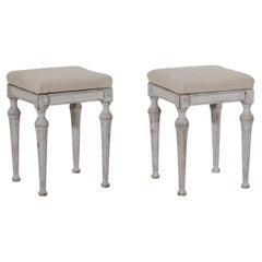 Gustavian style stools, 19th C.