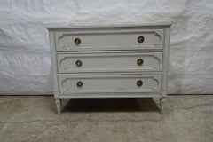 Gustavian Style Unique 3 Drawer Chest Of Drawers