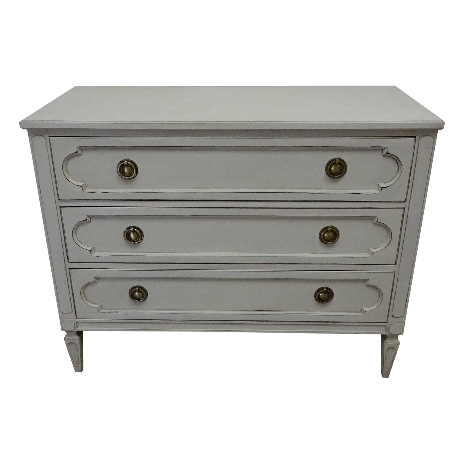 Commode à 3 tiroirs unique de style gustavien