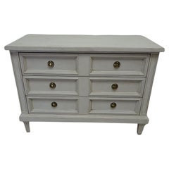 Used Gustavian Style Unique 3 Drawer Chest of Drawers 
