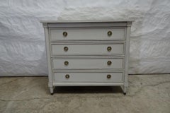 Gustavian Style Unique 4 Drawer Chest Of Drawers