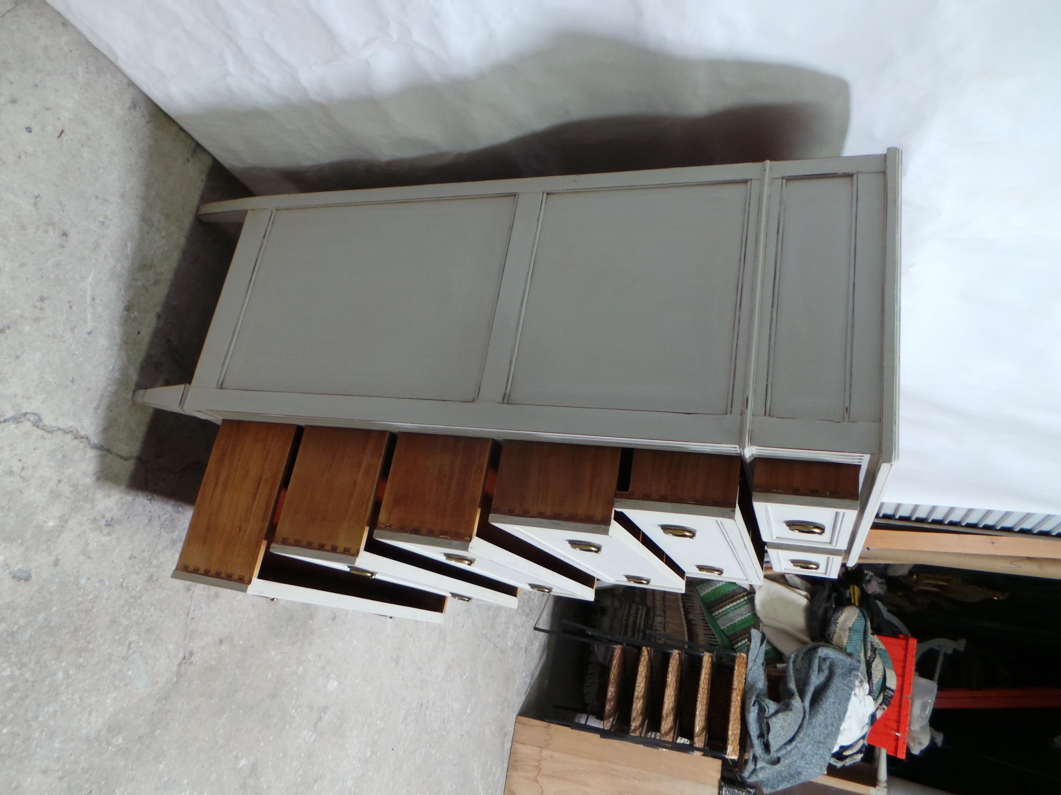 Gustavian Style Unique 7 Drawer Chest of Drawers For Sale 2