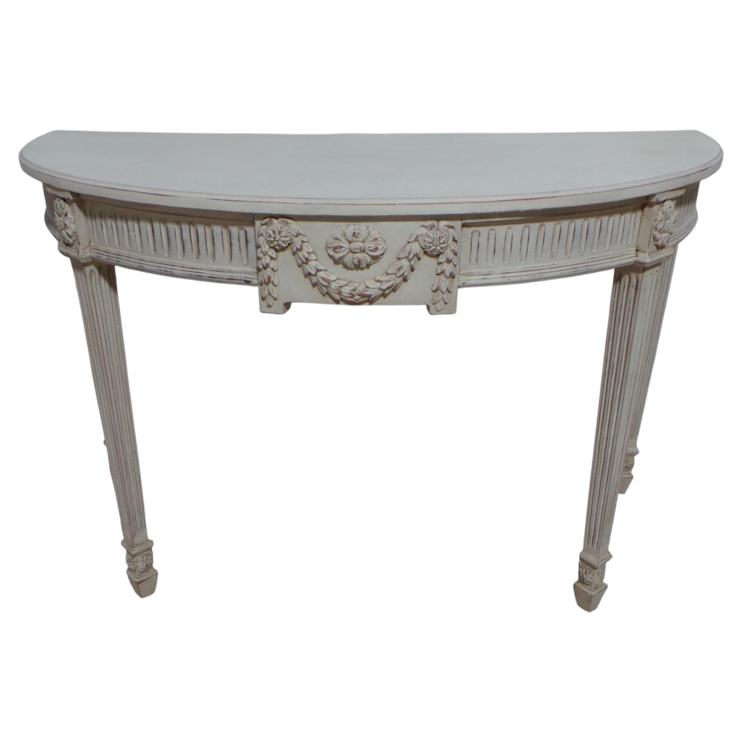 Gustavian Style Unique Console Table