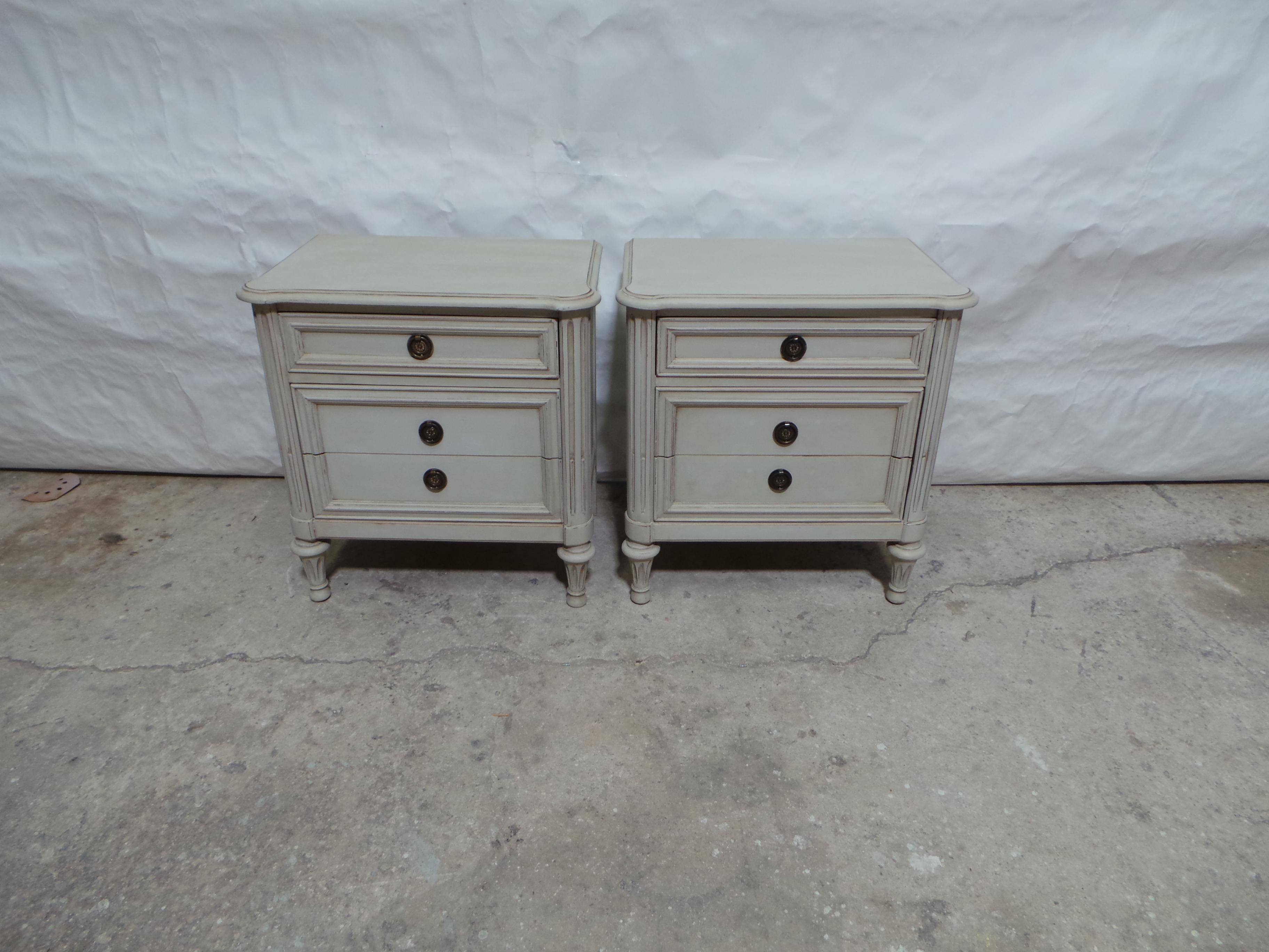 Swedish Gustavian Style Unique Nightstands
