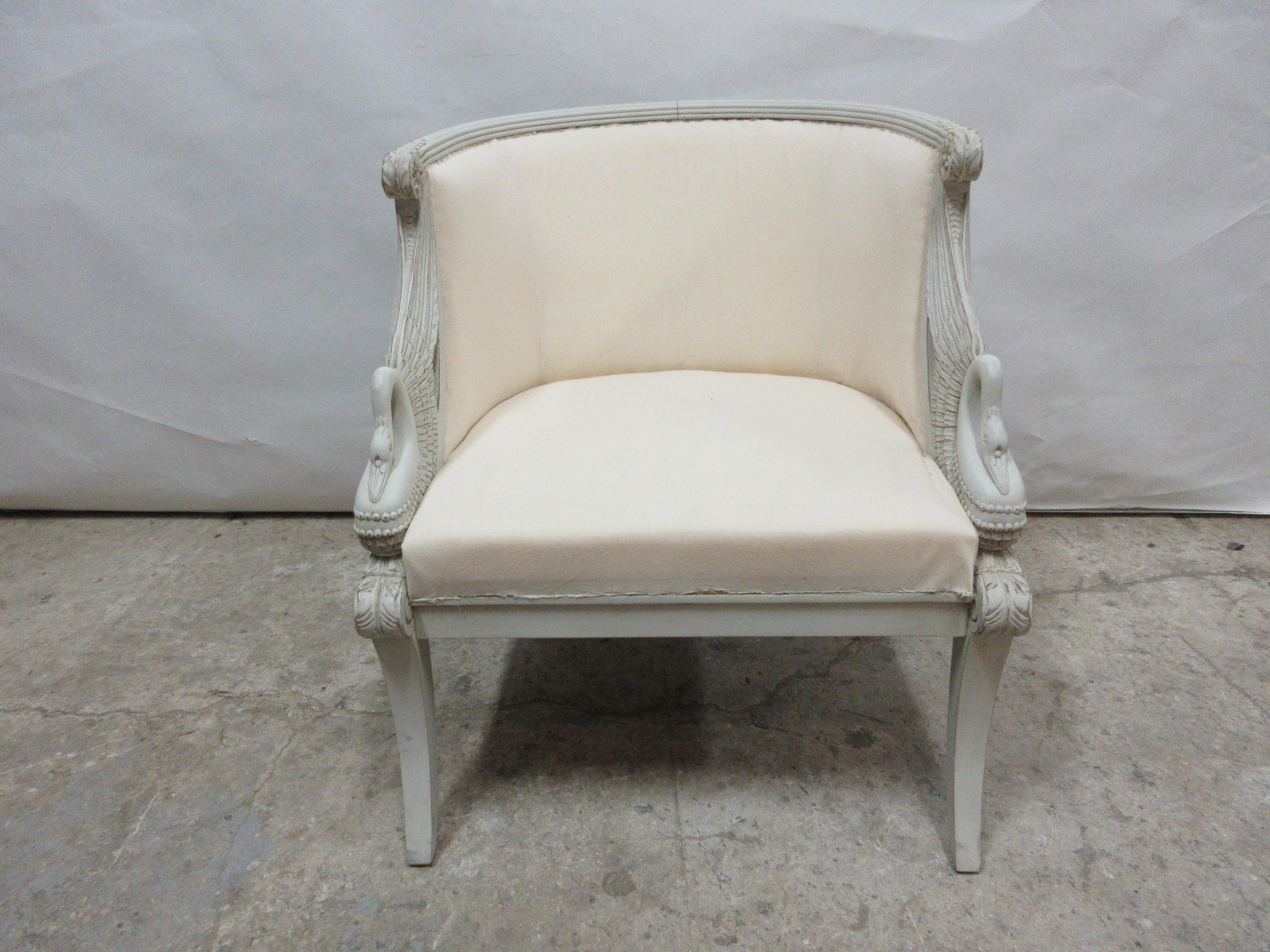 Swedish Gustavian Swan Chair