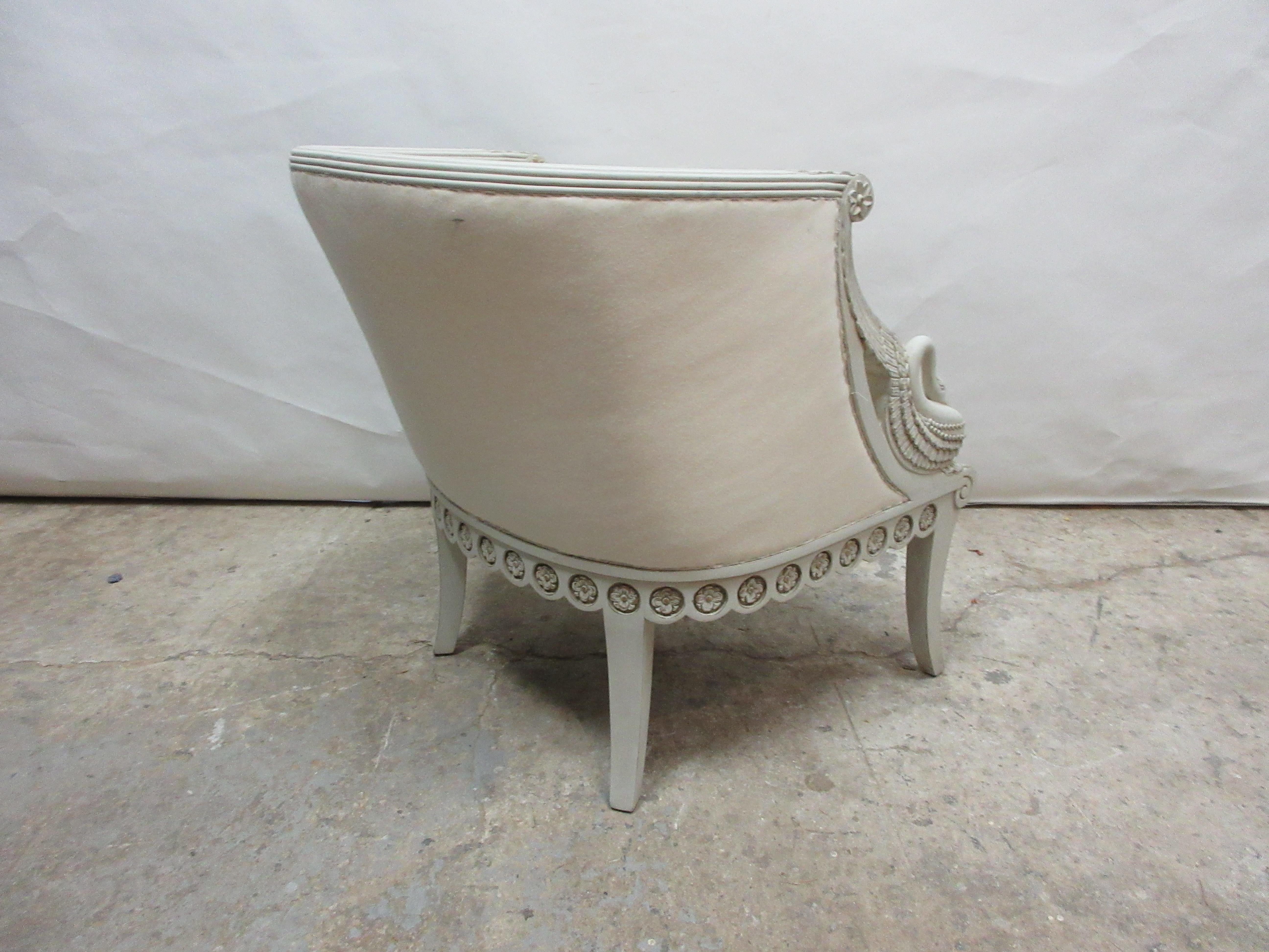 Mid-20th Century Gustavian Swan Chair