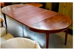 Gustavian Swedish Extendable Dining Table Golden Birch, Early 20th C seats 8