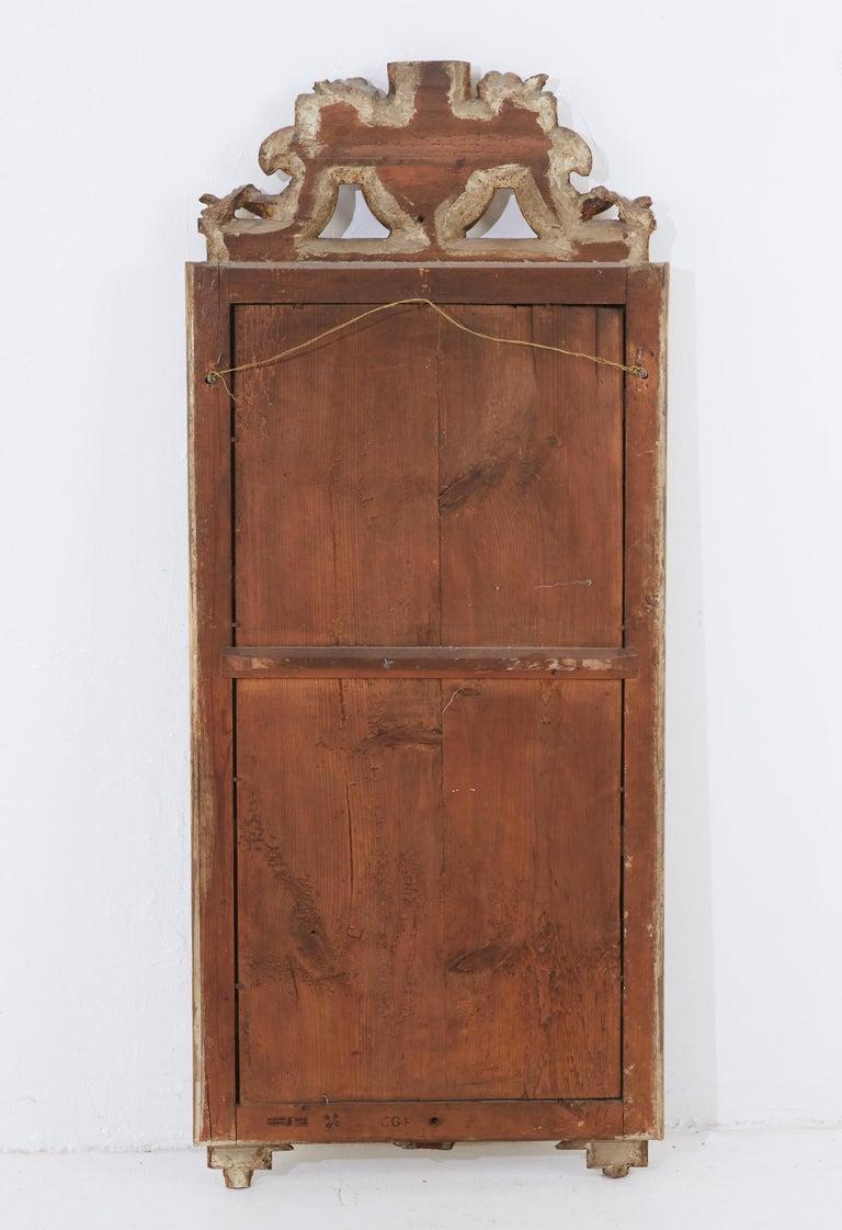 Gustavian Swedish Gilt Mirror, Signed by Carl Gustaf Fyrwald In Good Condition For Sale In New York, NY
