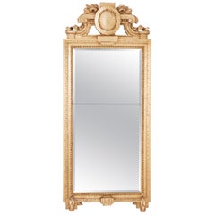 Gustavian Swedish Gilt Mirror, Signed by Carl Gustaf Fyrwald