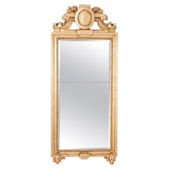 Miroir doré suédois gustavien, signé par Carl Gustaf Fyrwald