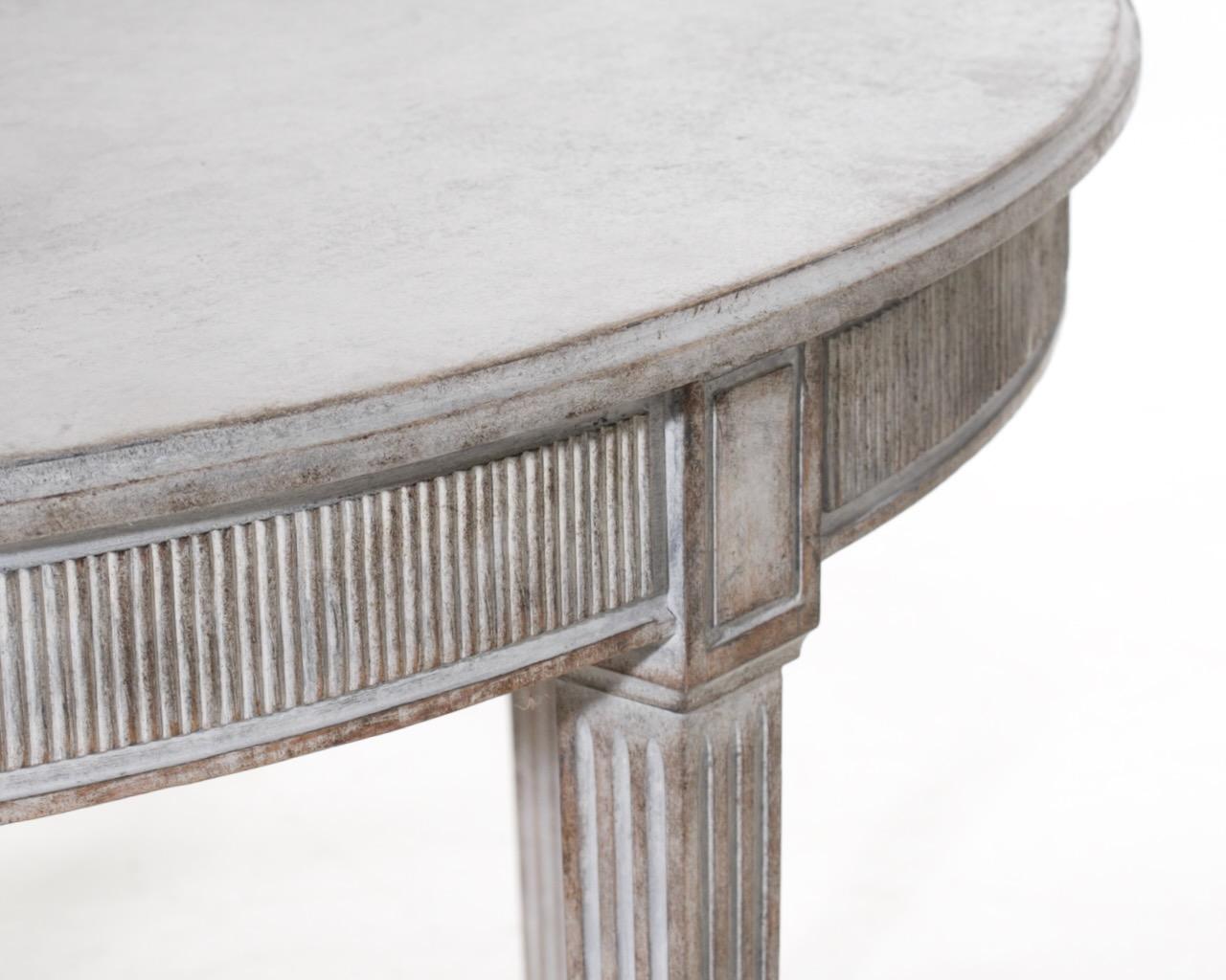 Wood Gustavian Table, 19th C