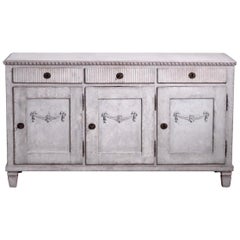 Gustavian Three-Door Sideboard, 19th Century