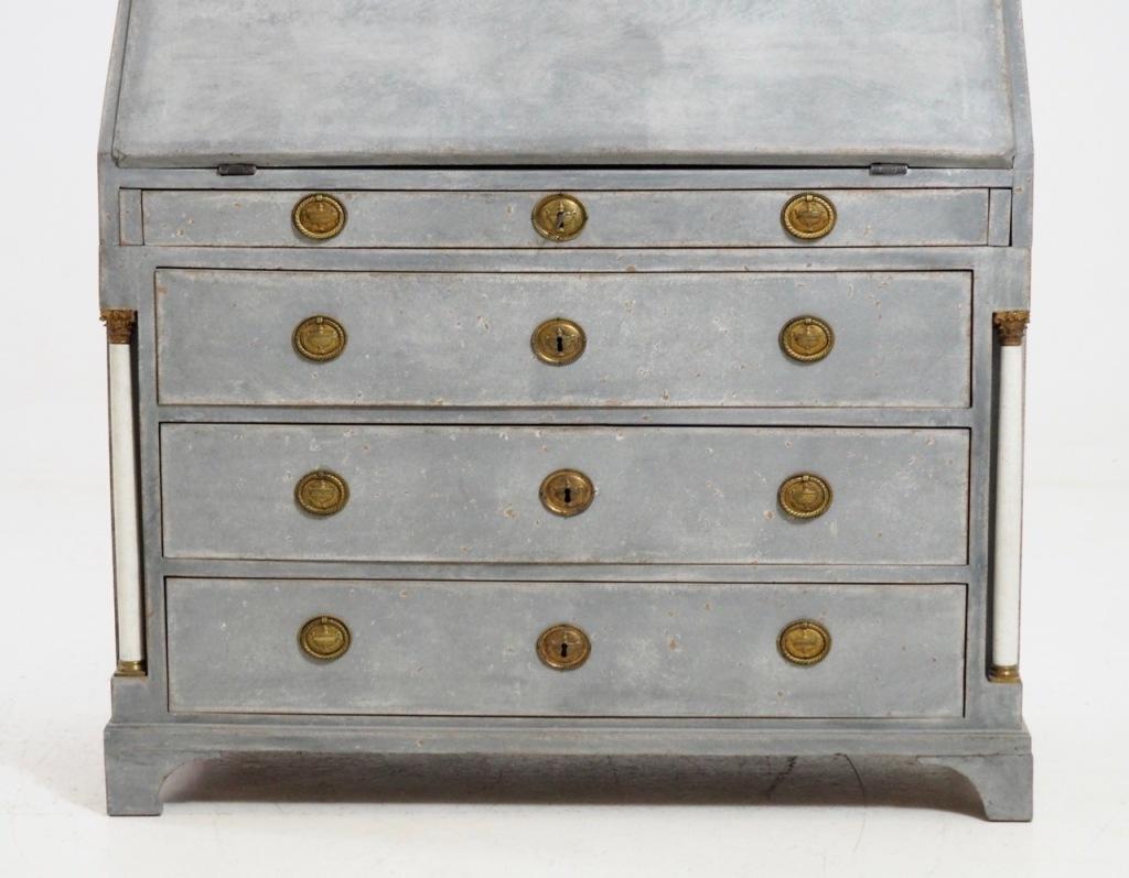 Wood Gustavian Three-Part Bureau, circa 1810