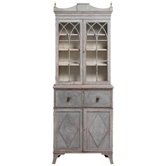 Gustavian Two-Part Secretary, Sweden, circa 1800