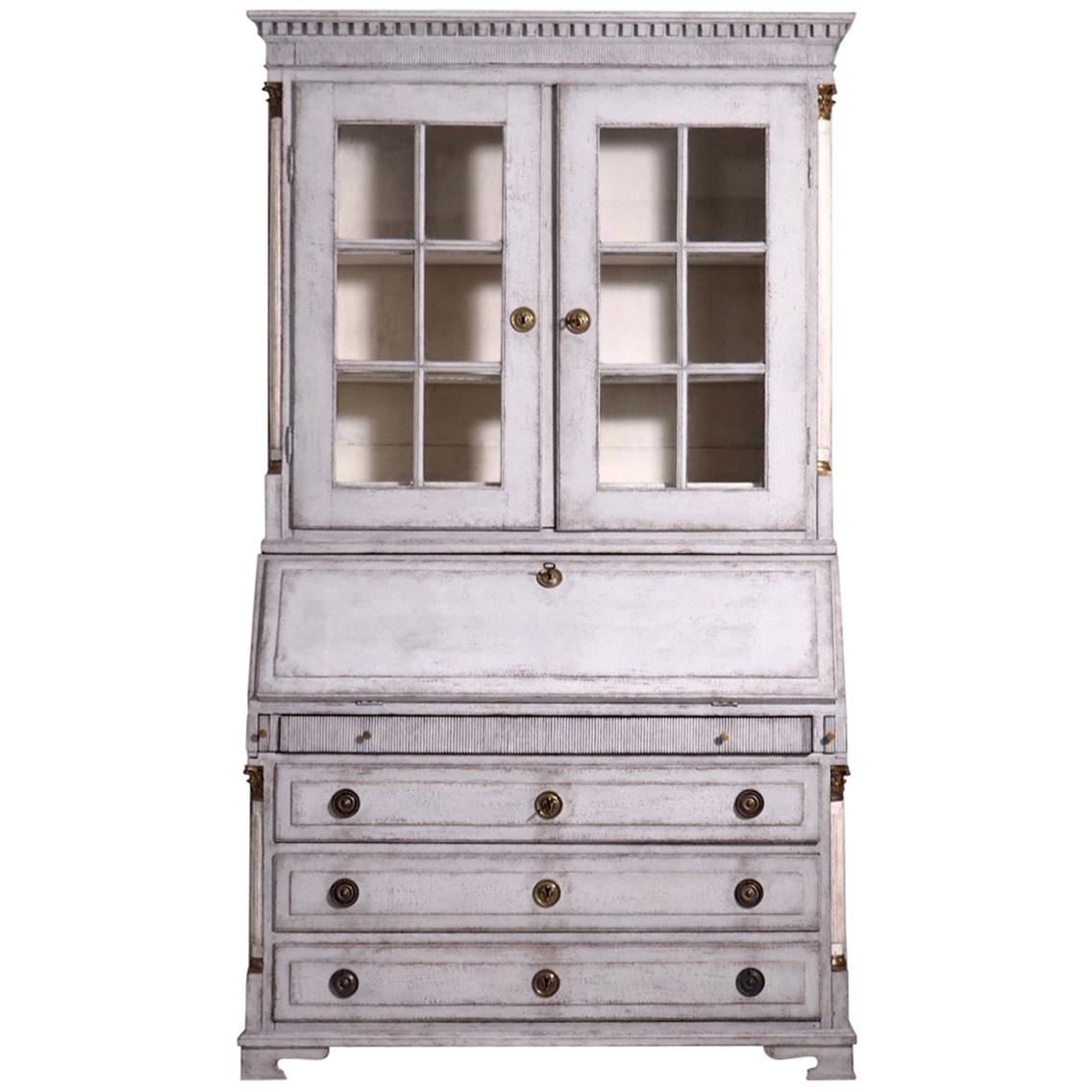 Gustavian two-parts bureau, circa 1780