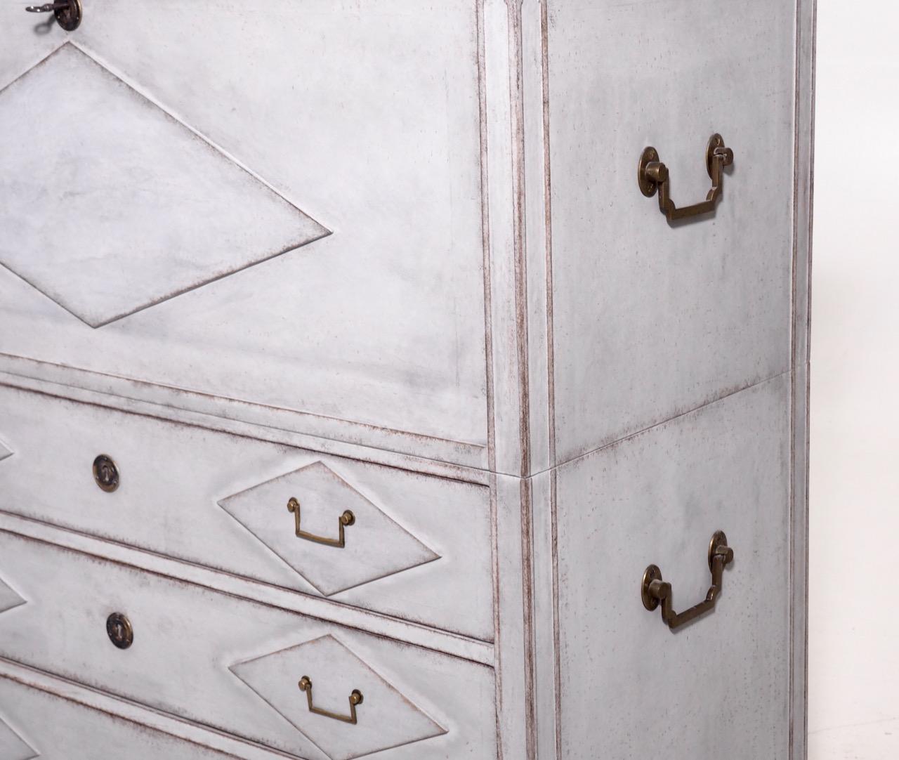 Gustavian Two-Parts Secretary, circa 1790 1