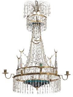 Gustavian unique chandelier, late 18th c