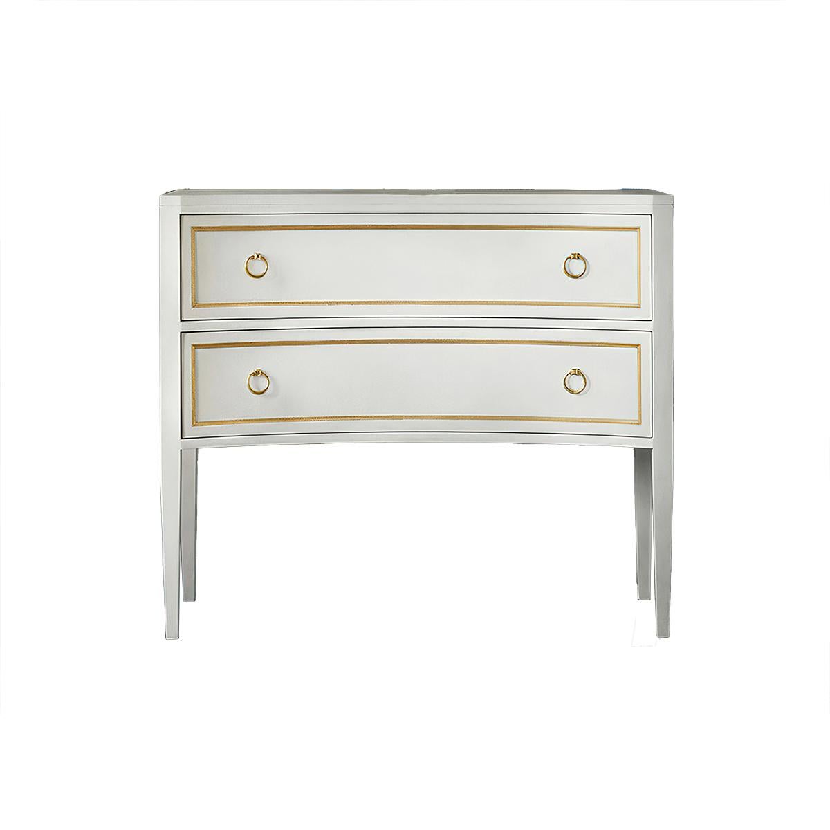 Vietnamese Gustavian White Painted Commode For Sale