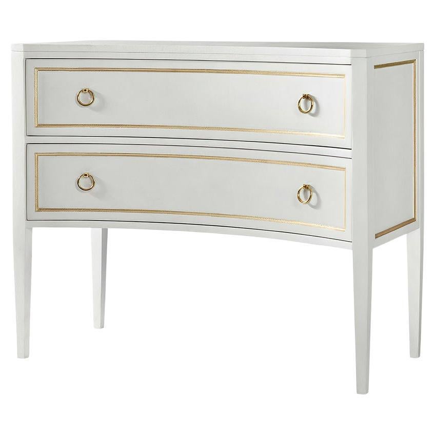 Gustavian White Painted Commode For Sale