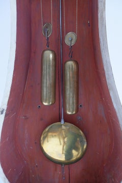 Gustavianische weiß bemalte Standuhr Mathias Kullberg Stockholm 18. Jahrhundert, Gustavianisch