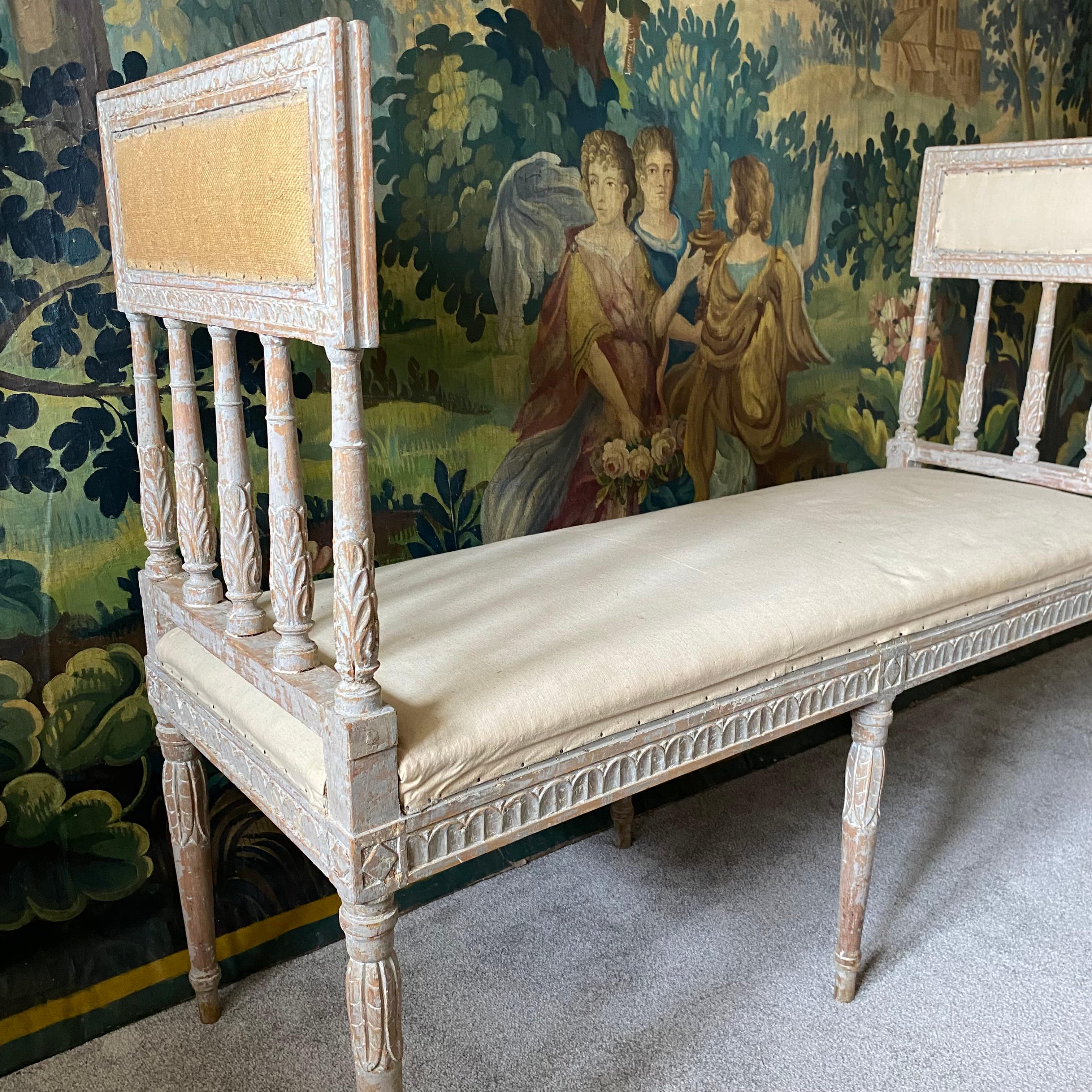 18th Century Gustavian Window Seat  For Sale