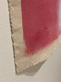 Prize,  Female Figurative, Oil and Aerosol on Canvas, Pink, Off white, Maroon