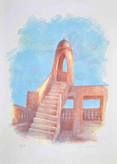 Minarete - Litografía de Gustavo Francalancia - 1980