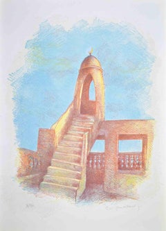 Minarete - Litografía de Gustavo Francalancia - 1980