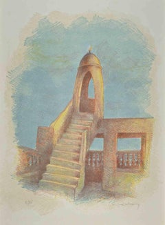 Minarete - Litografía de Gustavo Francalancia - Años 80