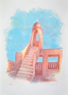 Mezquita - Litografía de Gustavo Francalancia - 1980ca