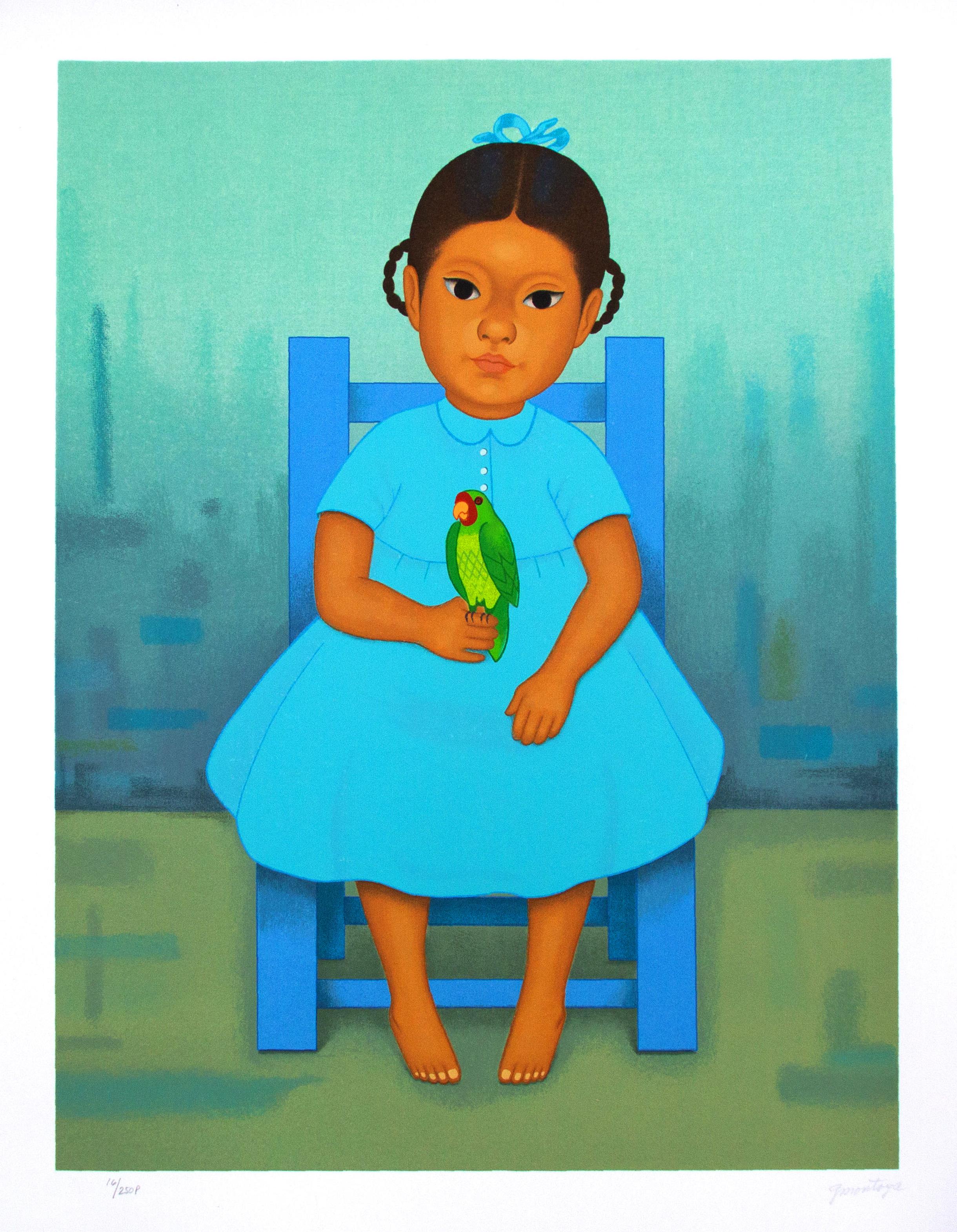 Gustavo Montoya Print - Cotorro, de la serie Niños Mexicanos