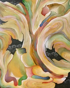 Large Original Painting "Parallel Universe" Tropical Jungle Painting Leopards