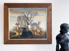 Leopard, Panther,  Lion,  Elephant,  Zebra, Rhino,  Peaceable Kingdom