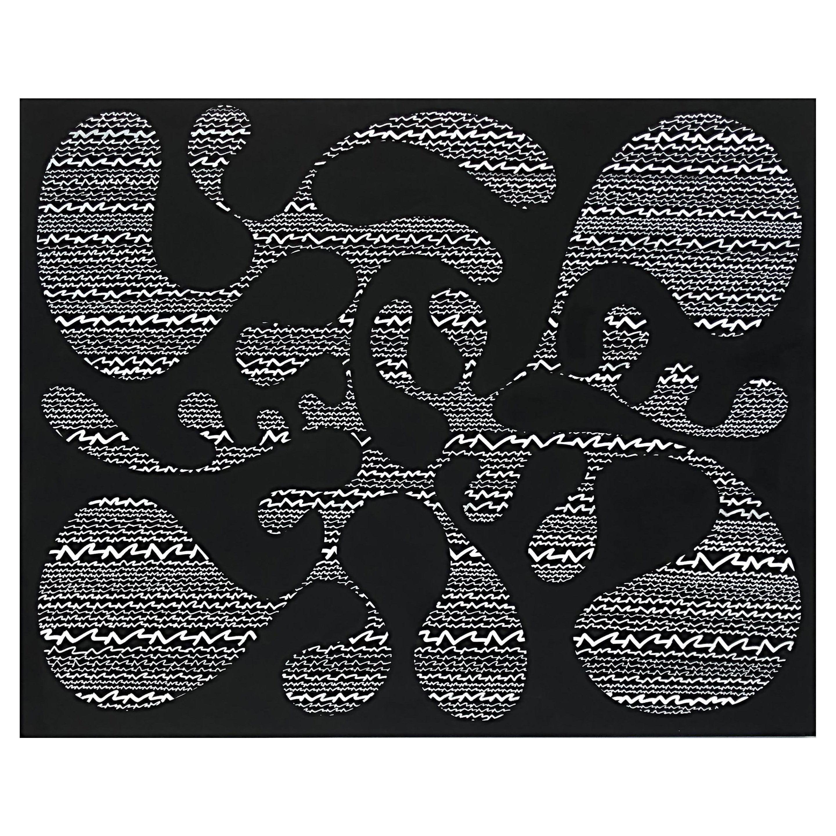Gustavo Oviedo Abstract Painting on Canvas Titled Binary, 2021 For Sale