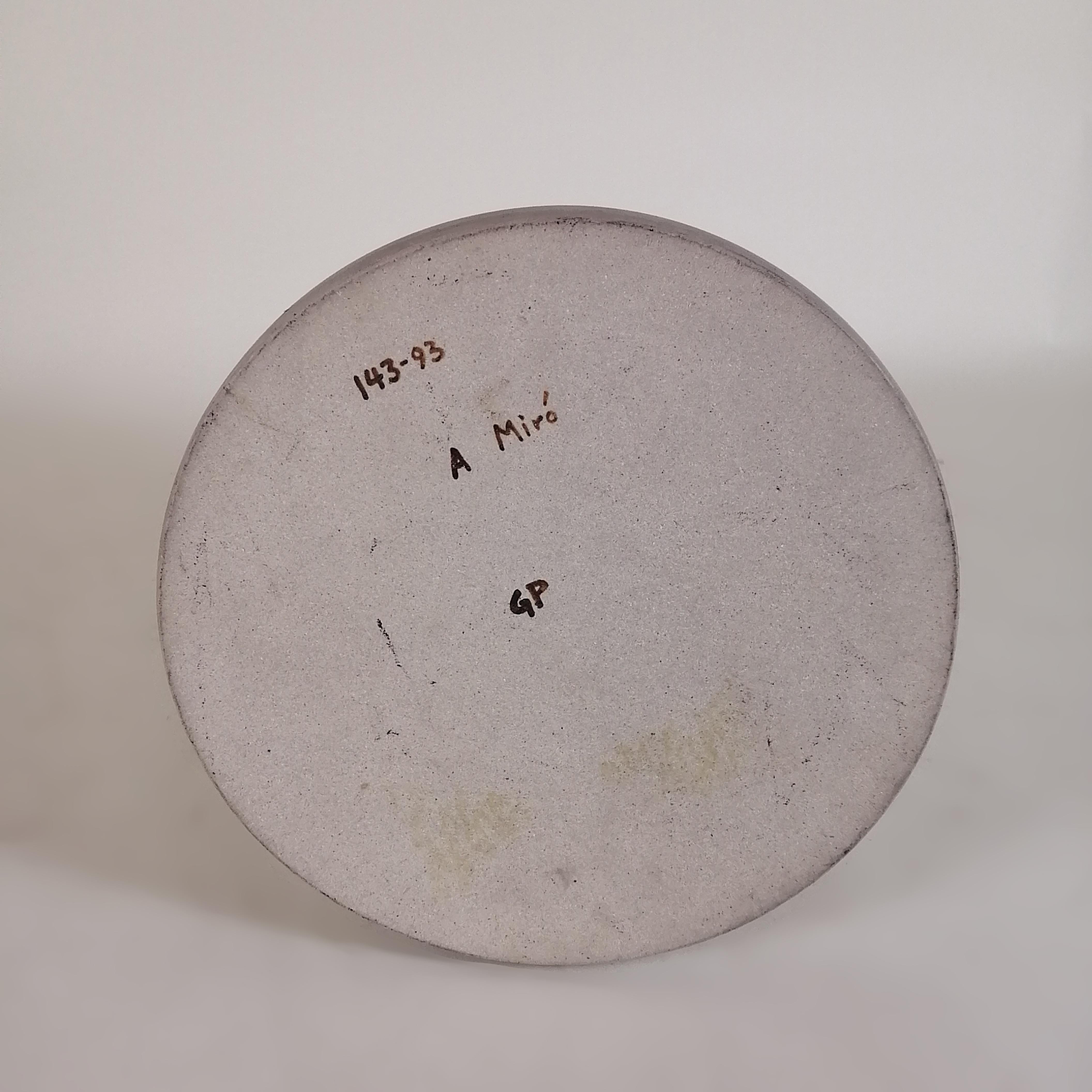 Gustavo Pérez High Temperature Ceramic Vase, Tribute to Joan Miró 3