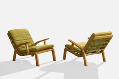 Gustavo Pulitzer Finali, Lounge Chairs, Cherrywood, Velvet, Italy, 1950s