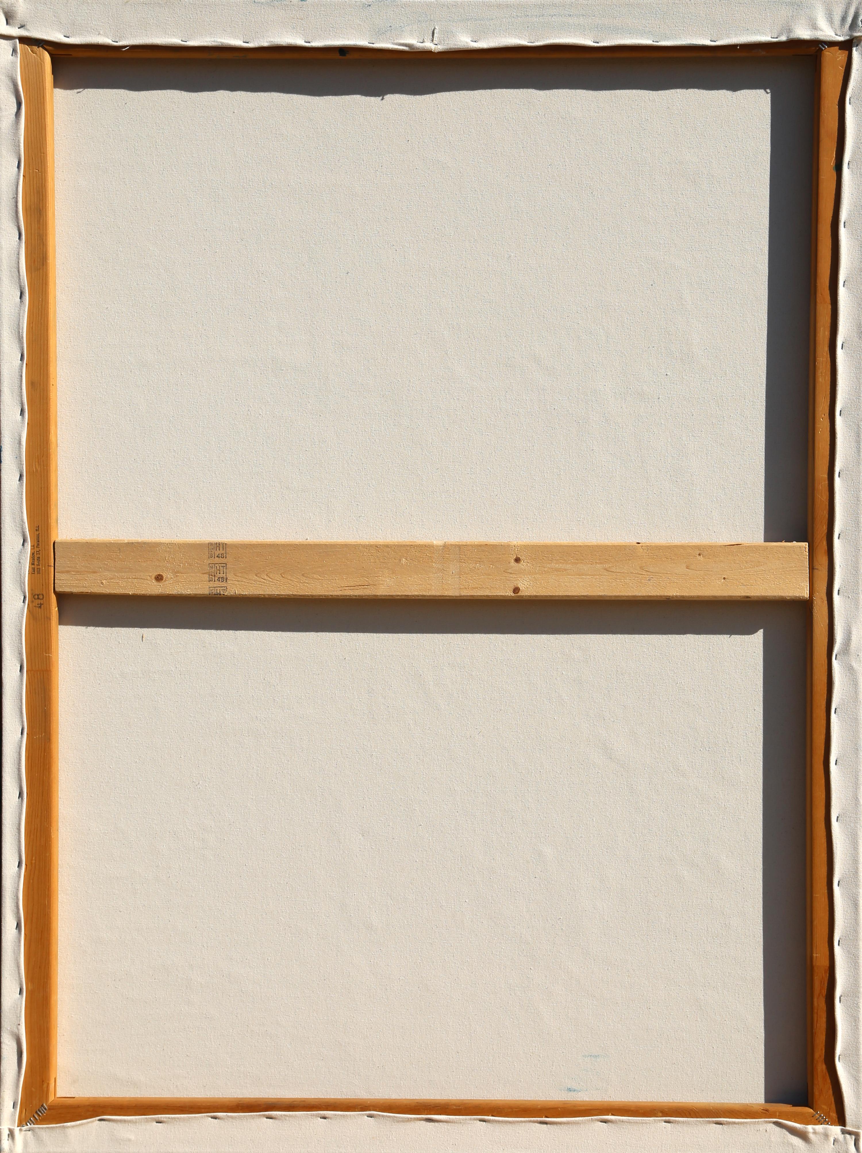 Quadro astratto rosso e blu di Gustavo Schmidt in vendita 2