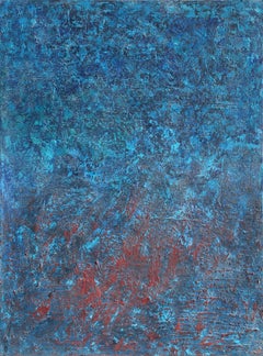 Red and Blue Abstract Painting by Gustavo Schmidt