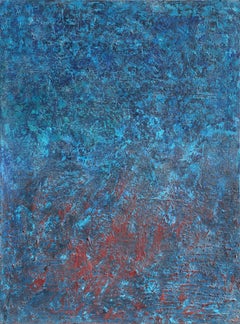 Red and Blue Abstract Painting by Gustavo Schmidt
