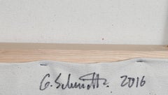 Red II, peinture à l'huile abstraite sur toile de Gustavo Schmidt