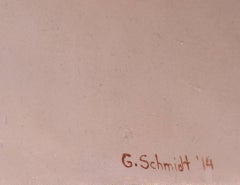 Tres Bolsas de Papel en Diagonal, Pintura al óleo fotorrealista de Gustavo Schmidt