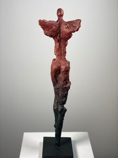 "Male Figure Red Patina" - Gustavo Torres, Limited Edition, Bronze Sculpture