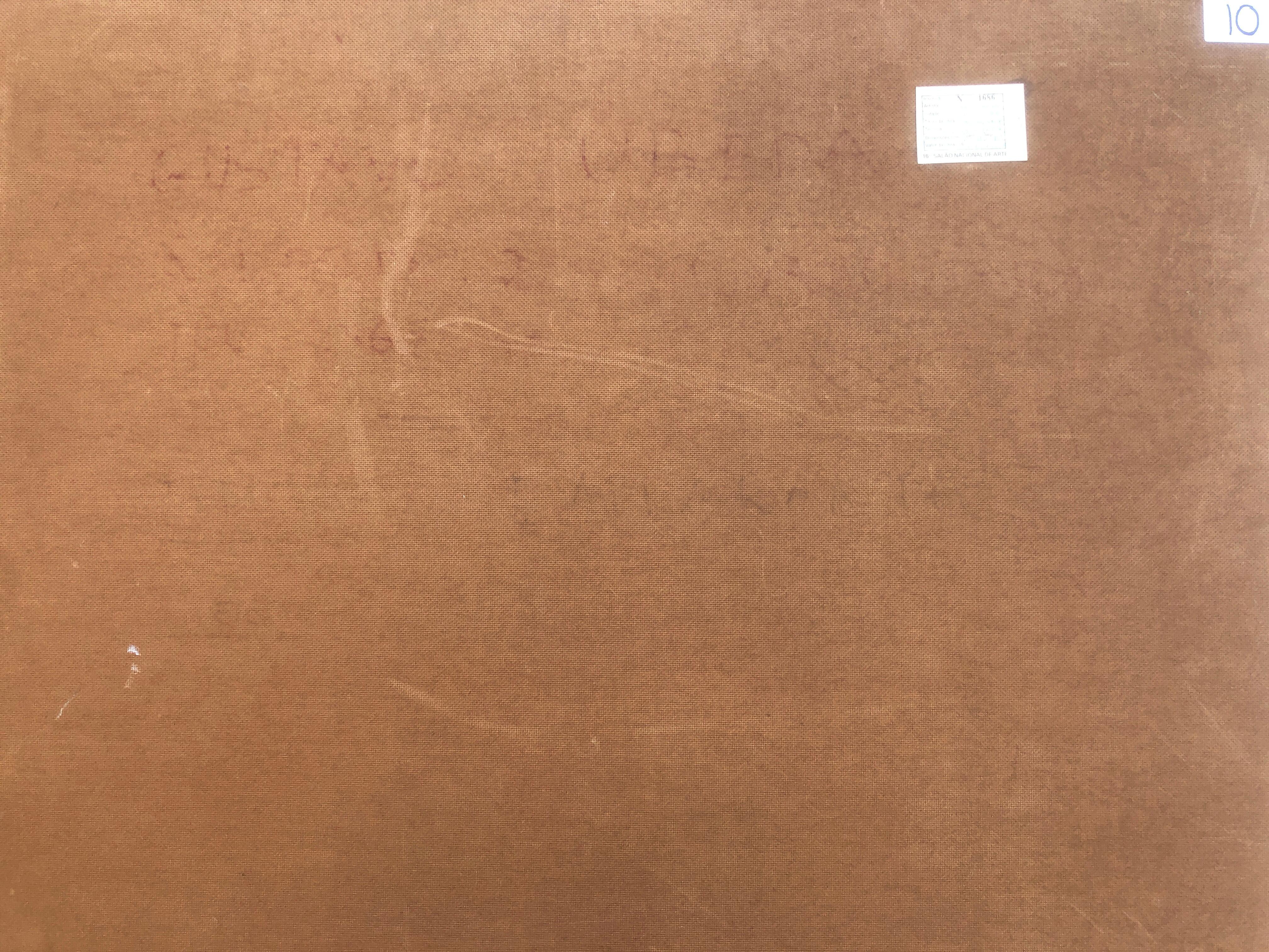 Emigrante a Salvador de Bahia Brasile acrilico su tavola pittura stile picasso 3