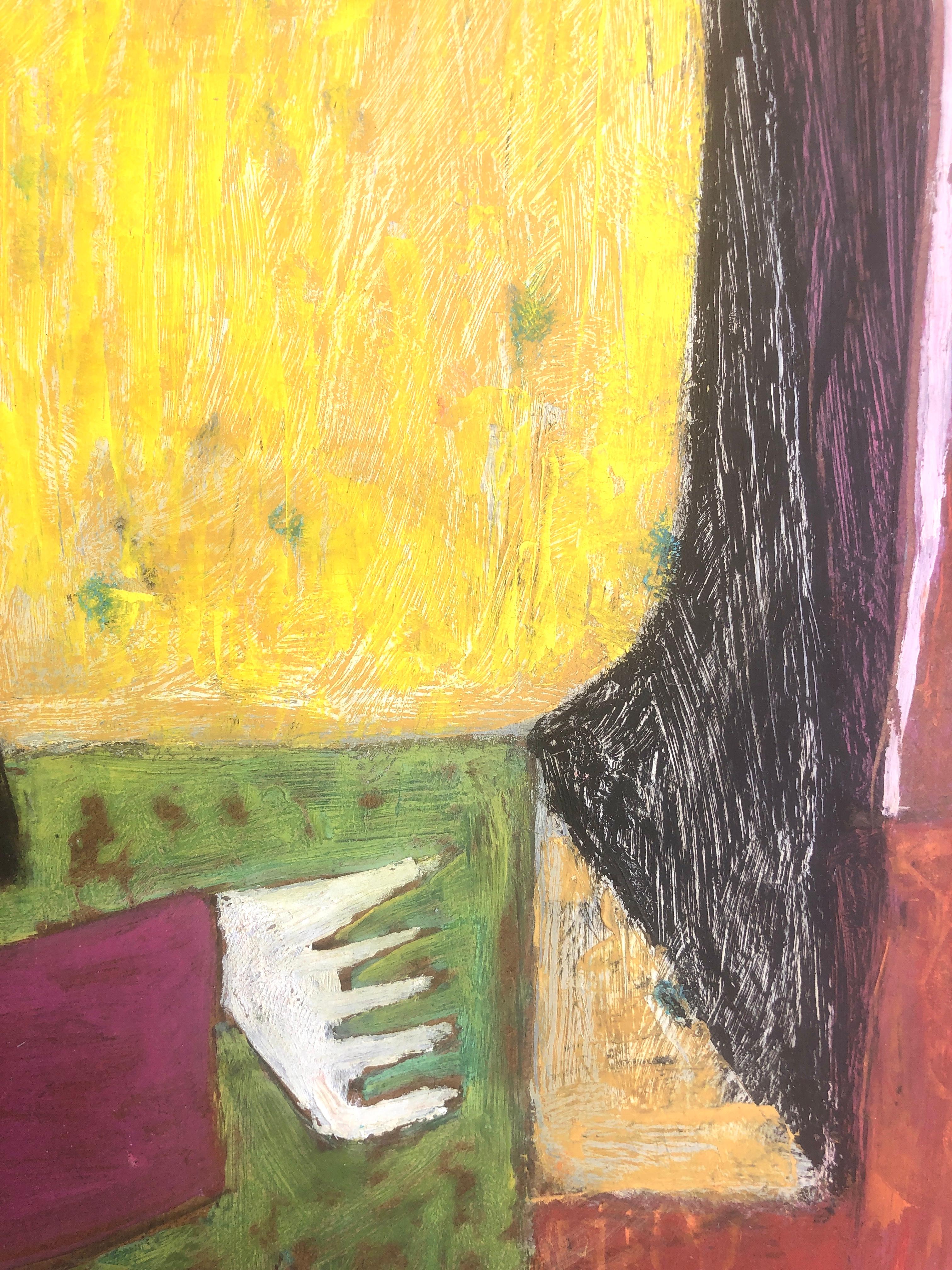 Figura surreale picassiana olio su tavola pittura surrealismo Picasso Ubeda - Painting Surrealismo di Gustavo Ubeda
