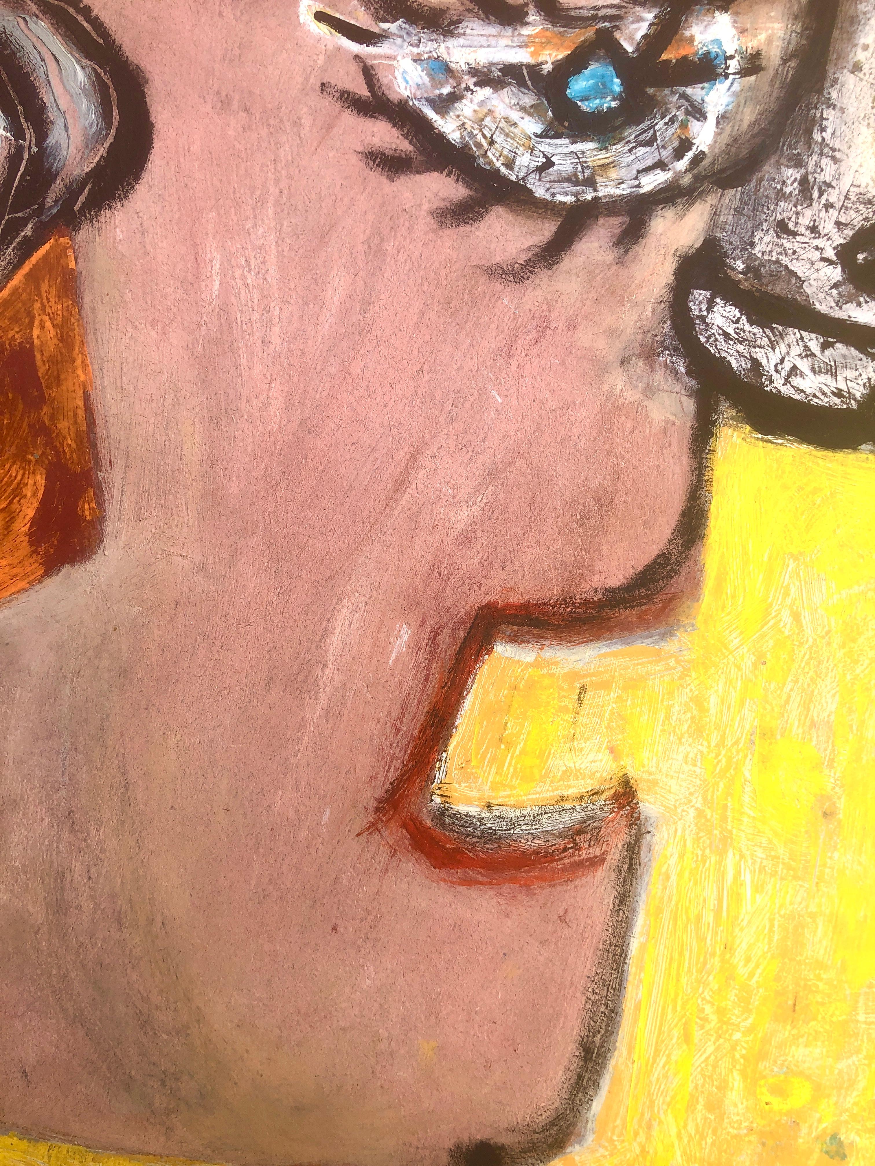 Figura surreale picassiana olio su tavola pittura surrealismo Picasso Ubeda 1