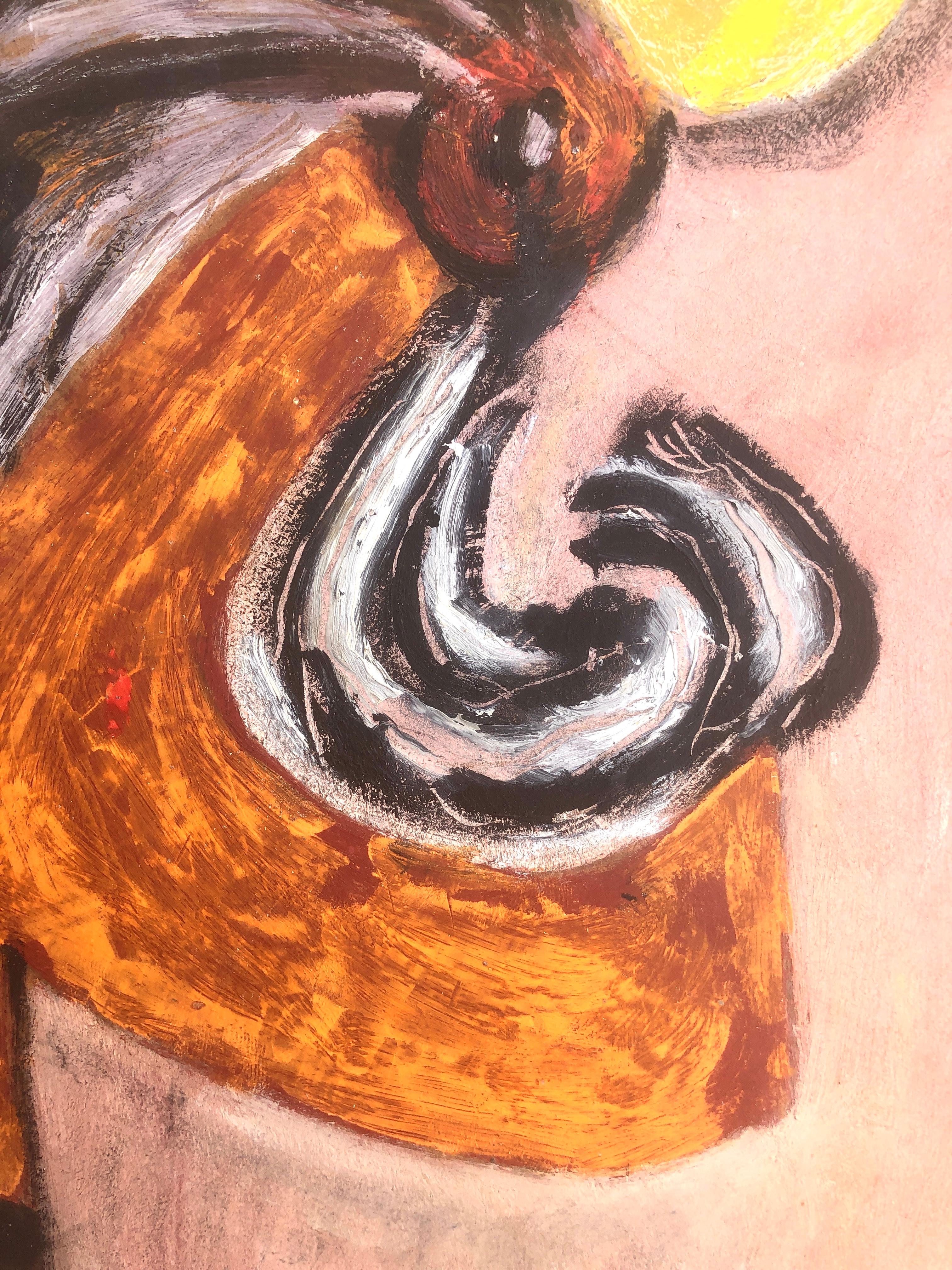 Figura surreale picassiana olio su tavola pittura surrealismo Picasso Ubeda 2