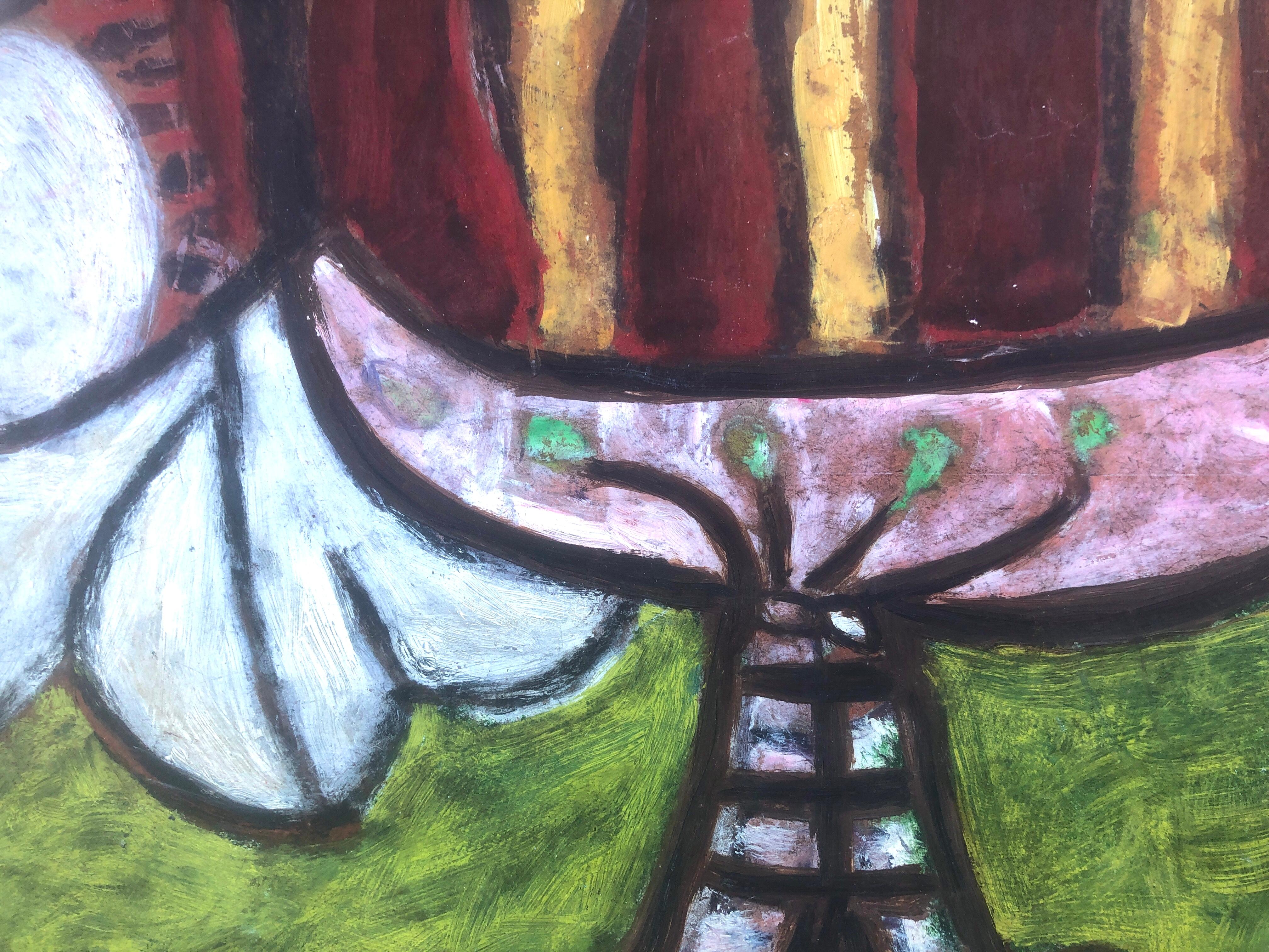 Gustavo Úbeda (1930-1994) - Picasische Szene - Öltafel
Maße Öl 41x50 cm.
Rahmenlos.

Das Gemälde von Gustavo Úbeda Romero (Herencia, 1930 - Sao Paulo, 1994) stammt aus einer Familie von Malern, die durch Ästhetik und Verwandtschaft verbunden sind.