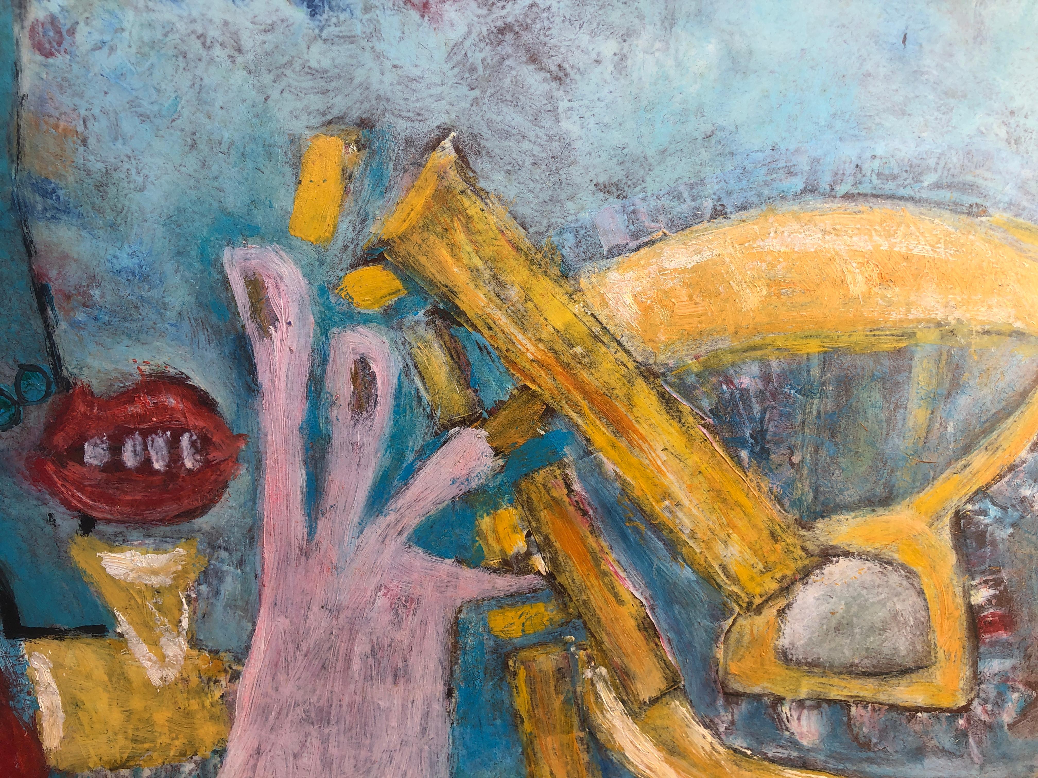 Gustavo Úbeda (1930-1994) - Scène surréaliste, Brésil - Huile sur panneau
L'huile mesure 61x91 cm.
Sans cadre.

Le tableau de Gustavo Úbeda Romero (Herencia, 1930 - Sao Paulo, 1994) est issu d'une famille de peintres par esthétique et par parenté.